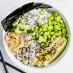Canned tuna sushi bowl recipe 1