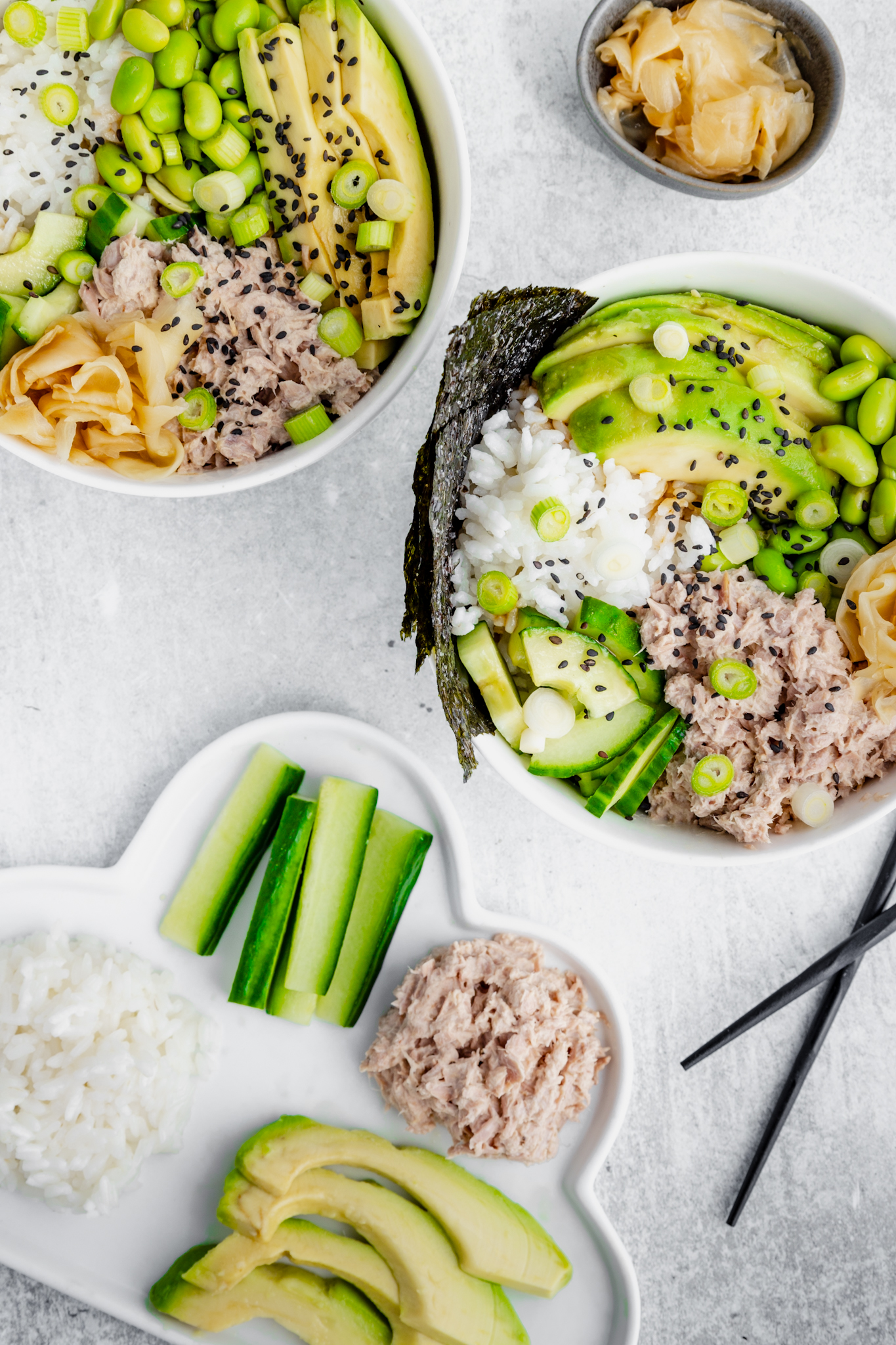 Tuna sushi bowl