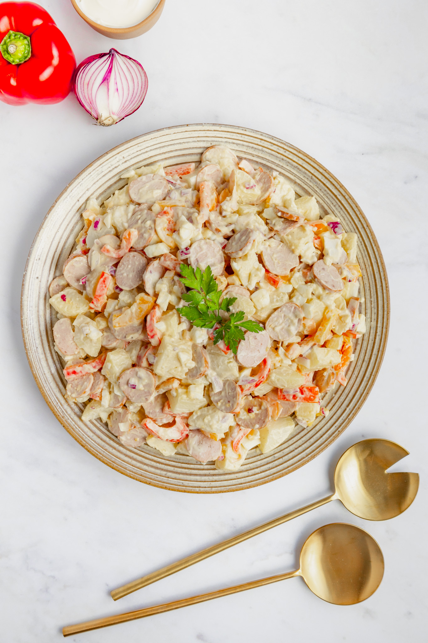 Smoked Sausage and Potato Salad - barbecue dishes