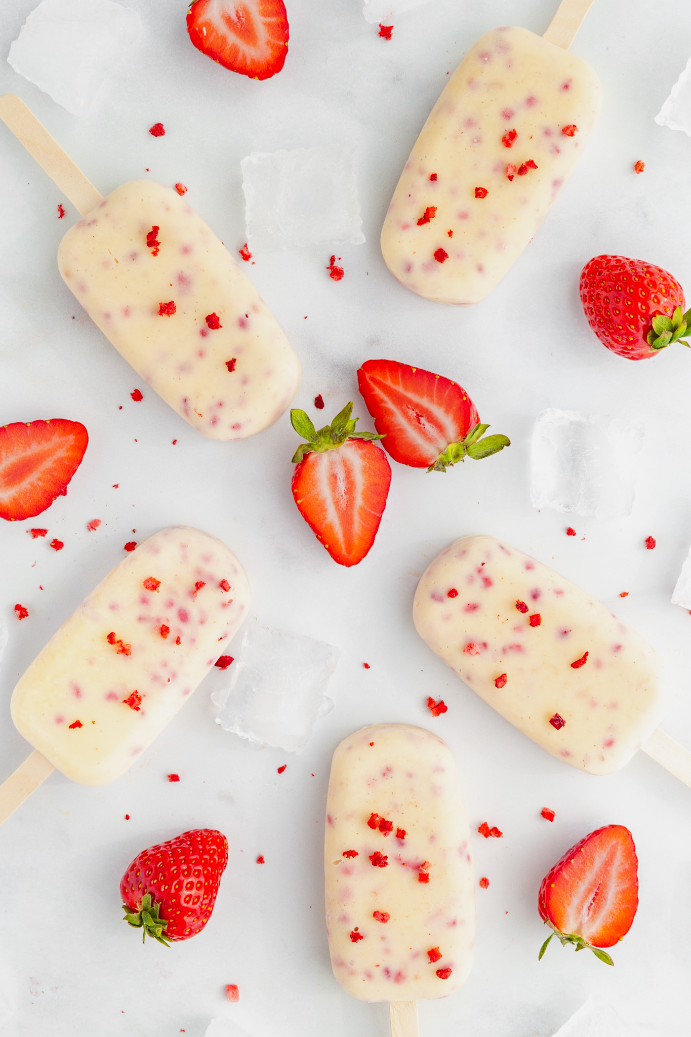 Strawberry & Custard Ice Lollies Recipe