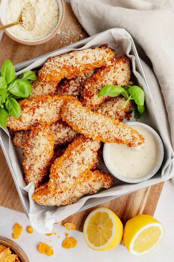 Lemon Parmesan Chicken Tenders Recipe - family meals