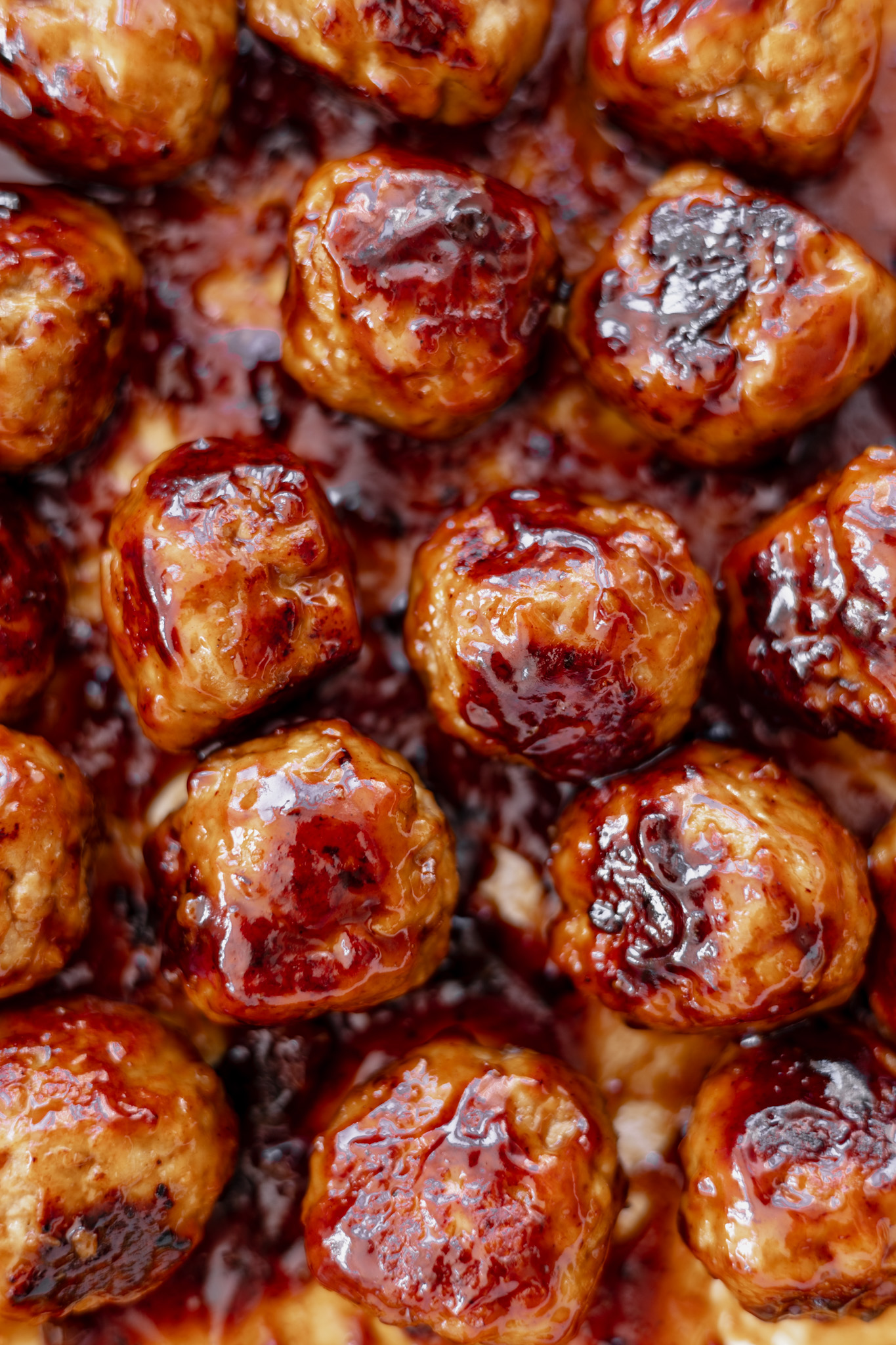 Hoisin Honey Mustard Pork Meatballs - Sticky Pork Meatballs