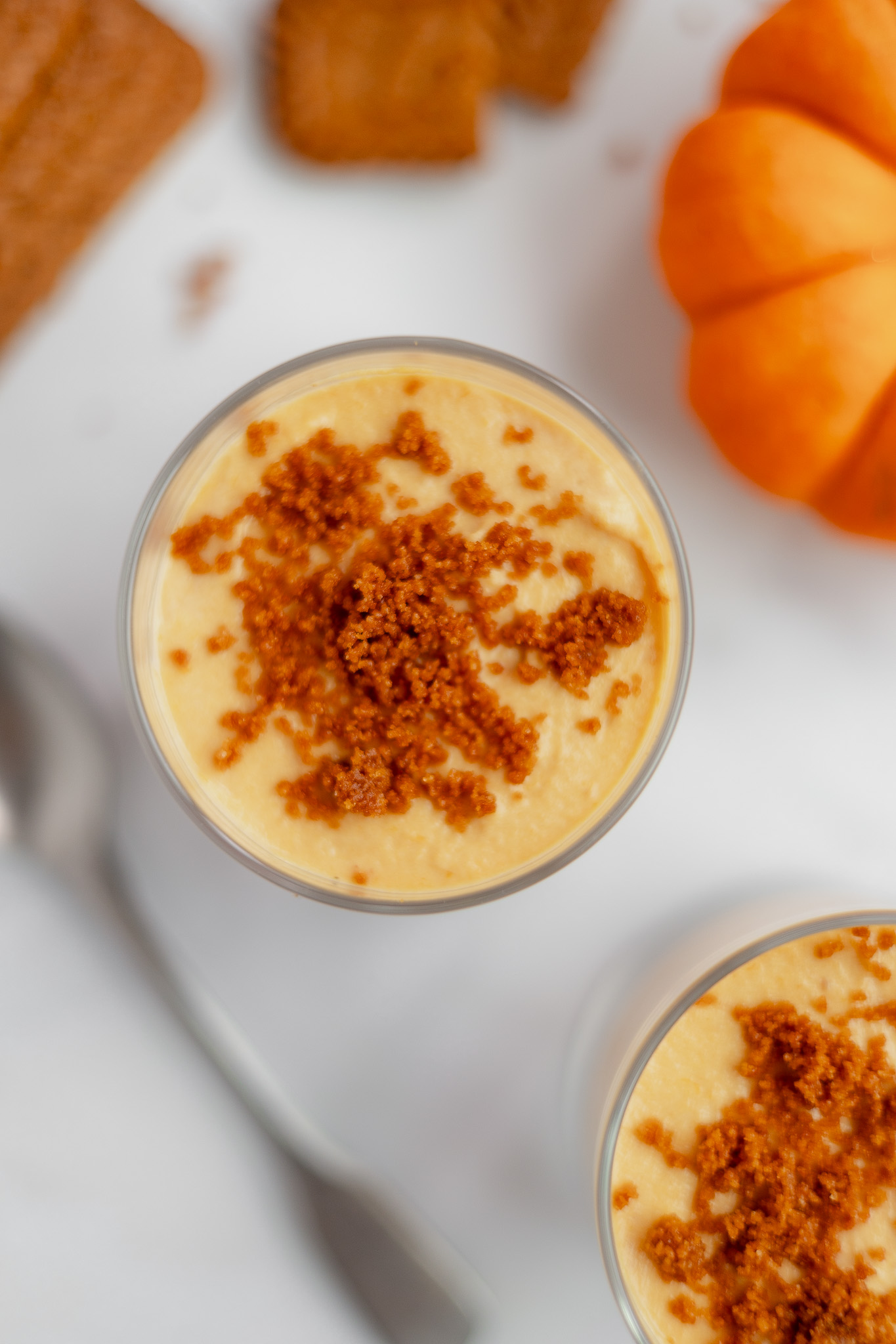 Biscoff Pumpkin Cheesecakes Cups - individual cheesecake recipe