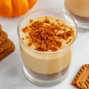 Biscoff Pumpkin Cheesecakes Cups - no bake