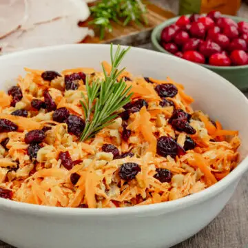 Christmas Carrot Salad - side dishes for cold meats