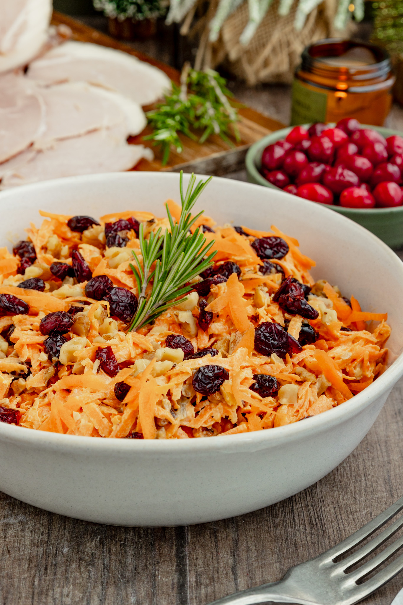 Christmas Carrot Salad - side dishes for cold meats