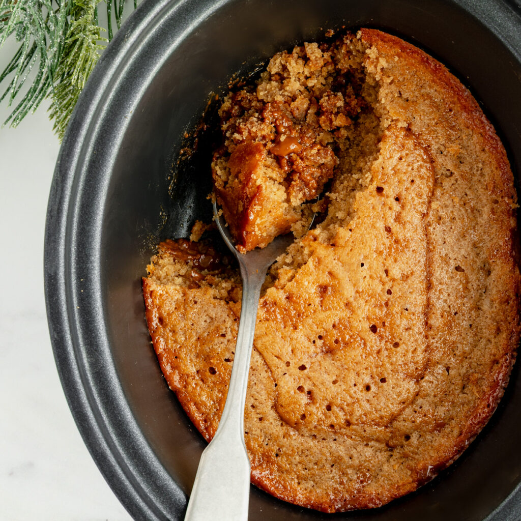 Slow Cooker Gingerbread Pudding - Together to Eat - Family Meals