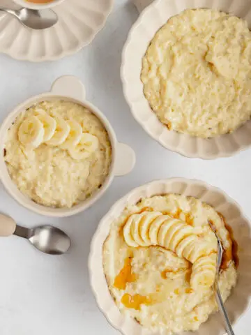 Family meals for baby weaning - Porridge -family breakfast recipes