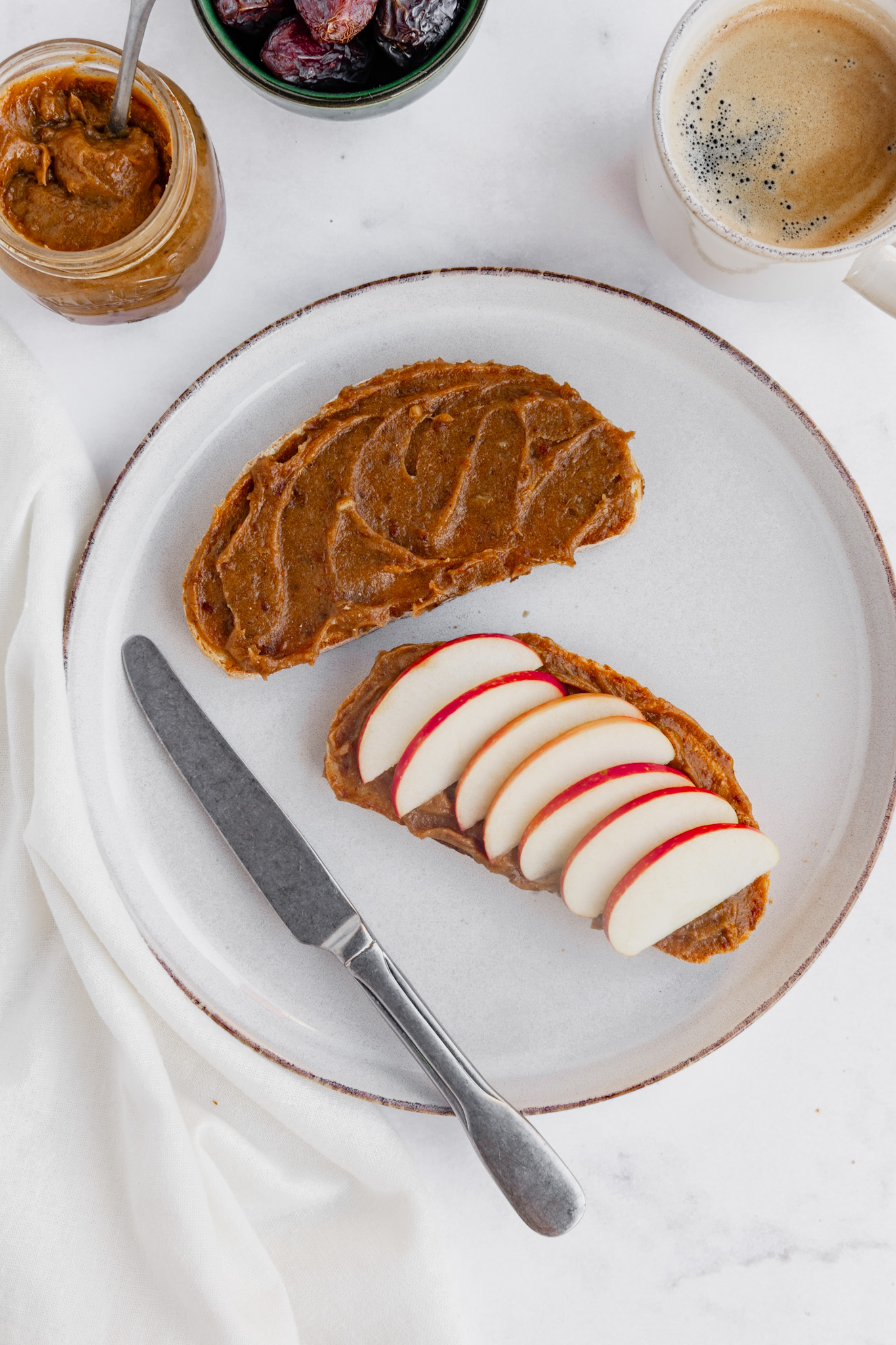 Peanut Butter Date Spread & Dip - healthy family breakfast ideas