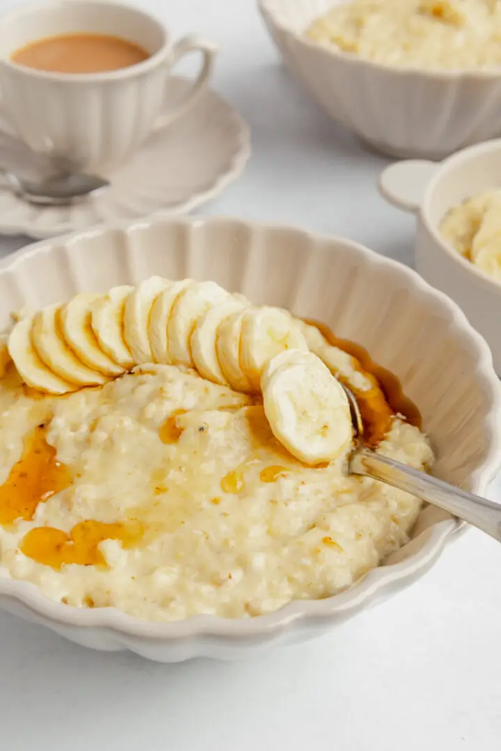 Porridge with egg recipe - natural protein - family breakfast recipes