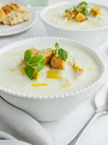Slow Cooker Chicken and Leek Soup - family meals