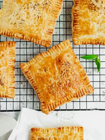 Leftover chicken or turkey cheese pastries