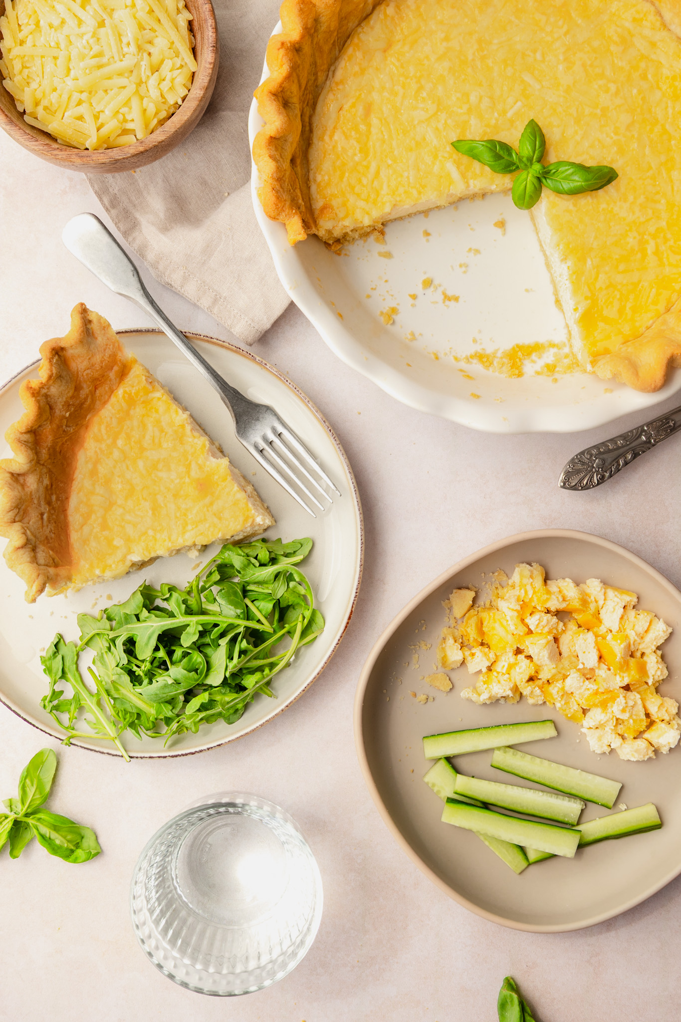 Cheese quiche suitable for toddlers