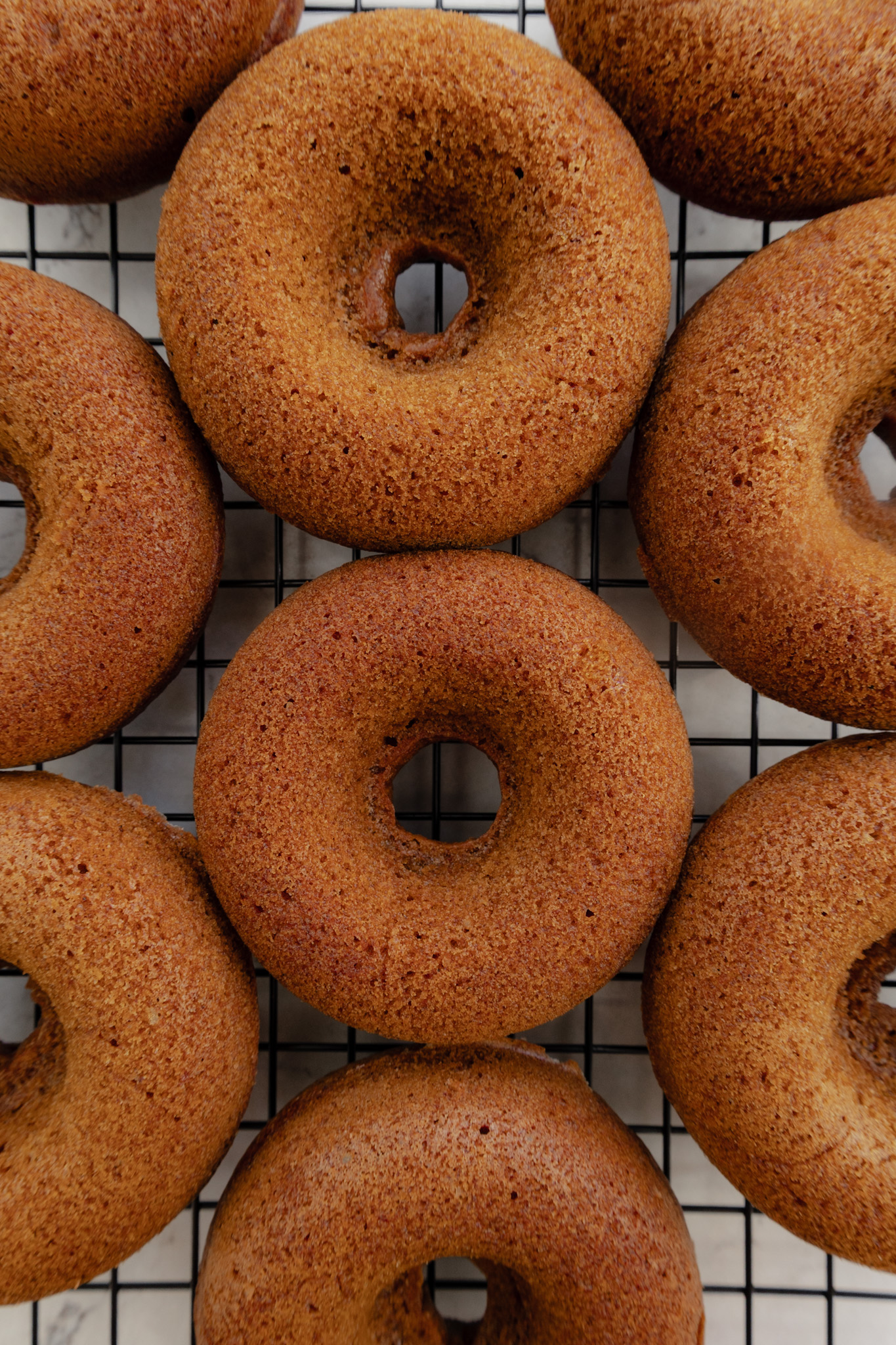 The bottom of the doughnuts