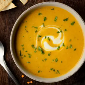 Cheesy Lentil and Vegetable Soup