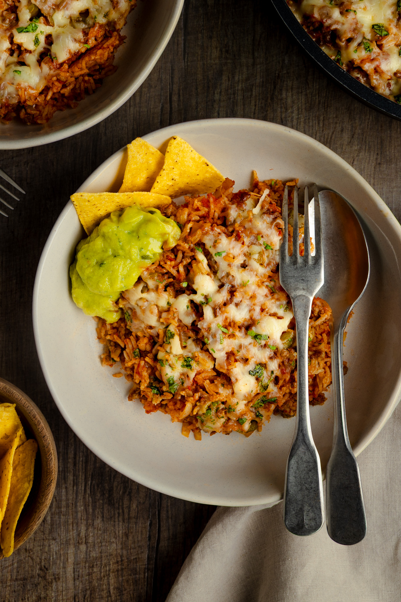 Mild mexican rice with beef mince