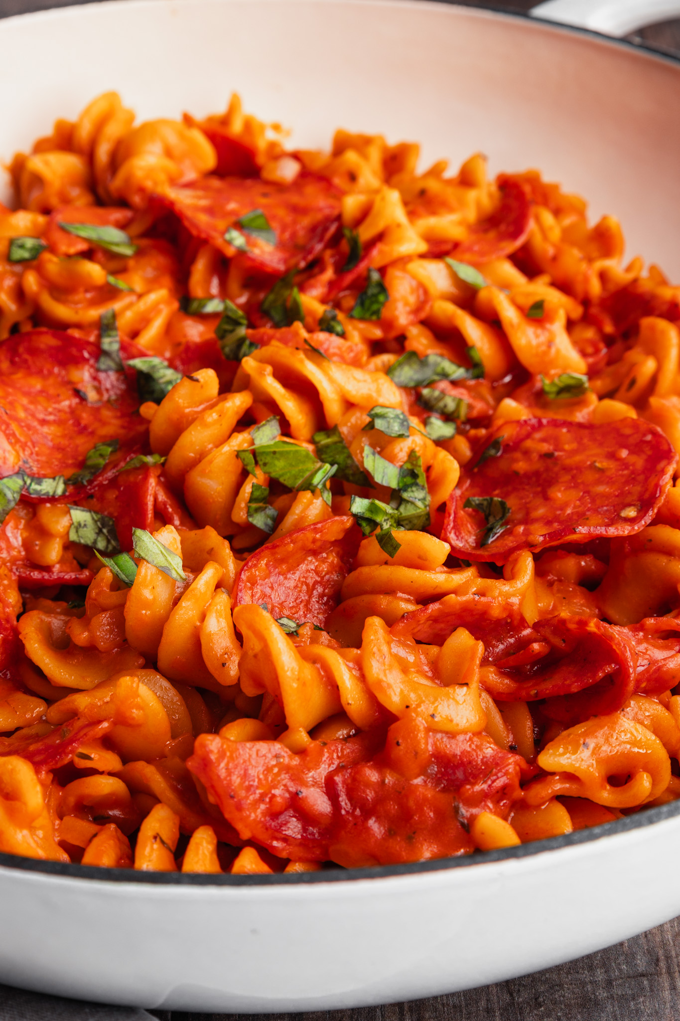 One Pot Pepperoni Pasta - one pan