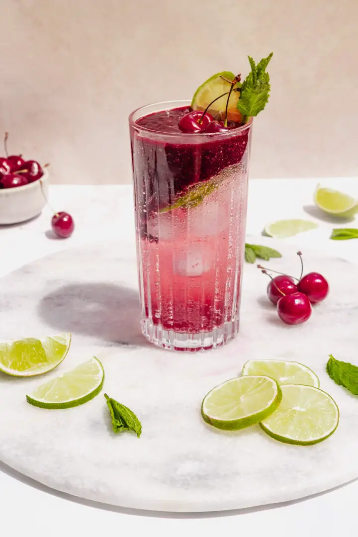 Cherry Lime Refresher - homemade easy recipe