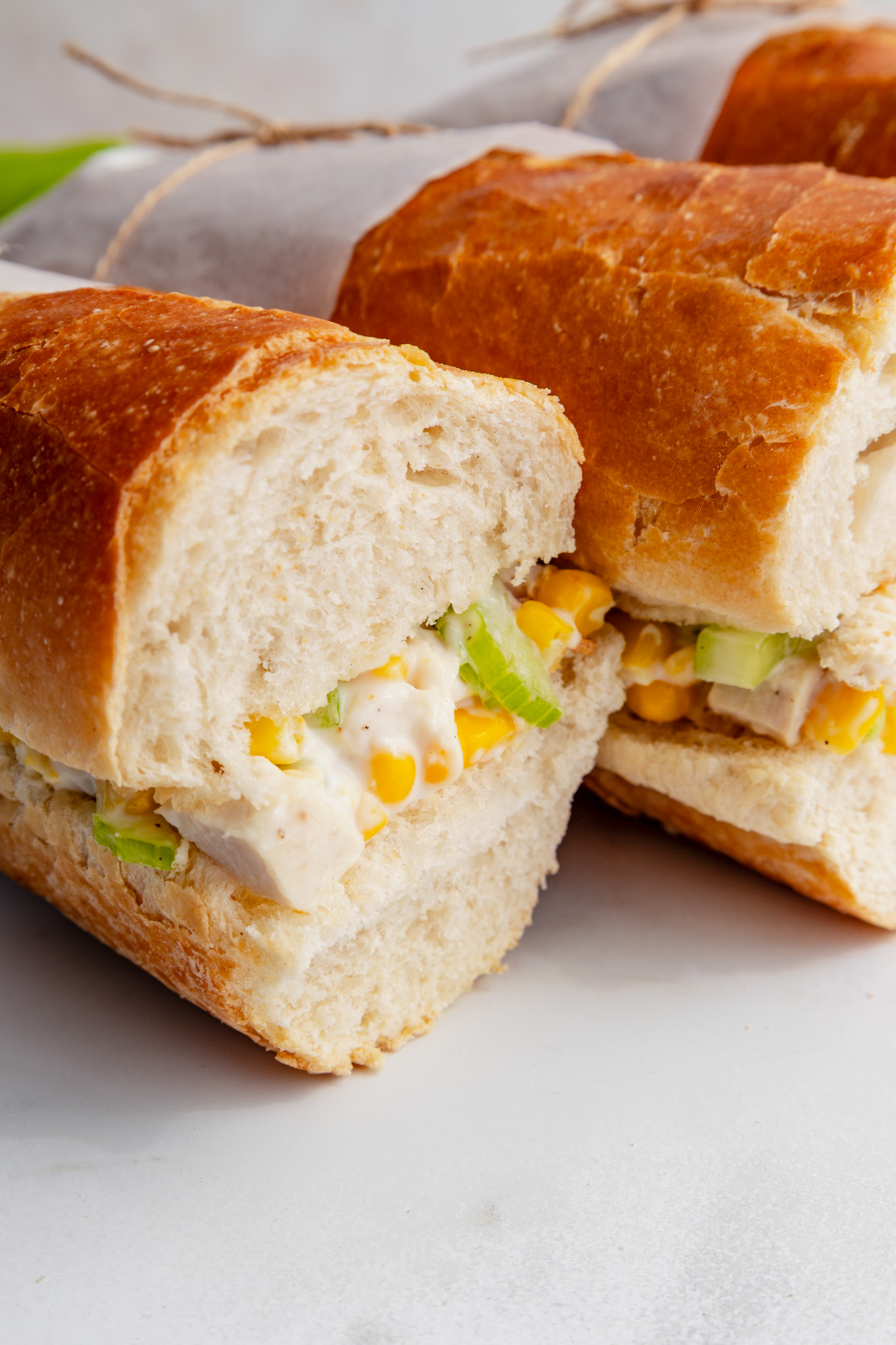 chicken and sweetcorn sandwich filler family recipe - with celery and mayo