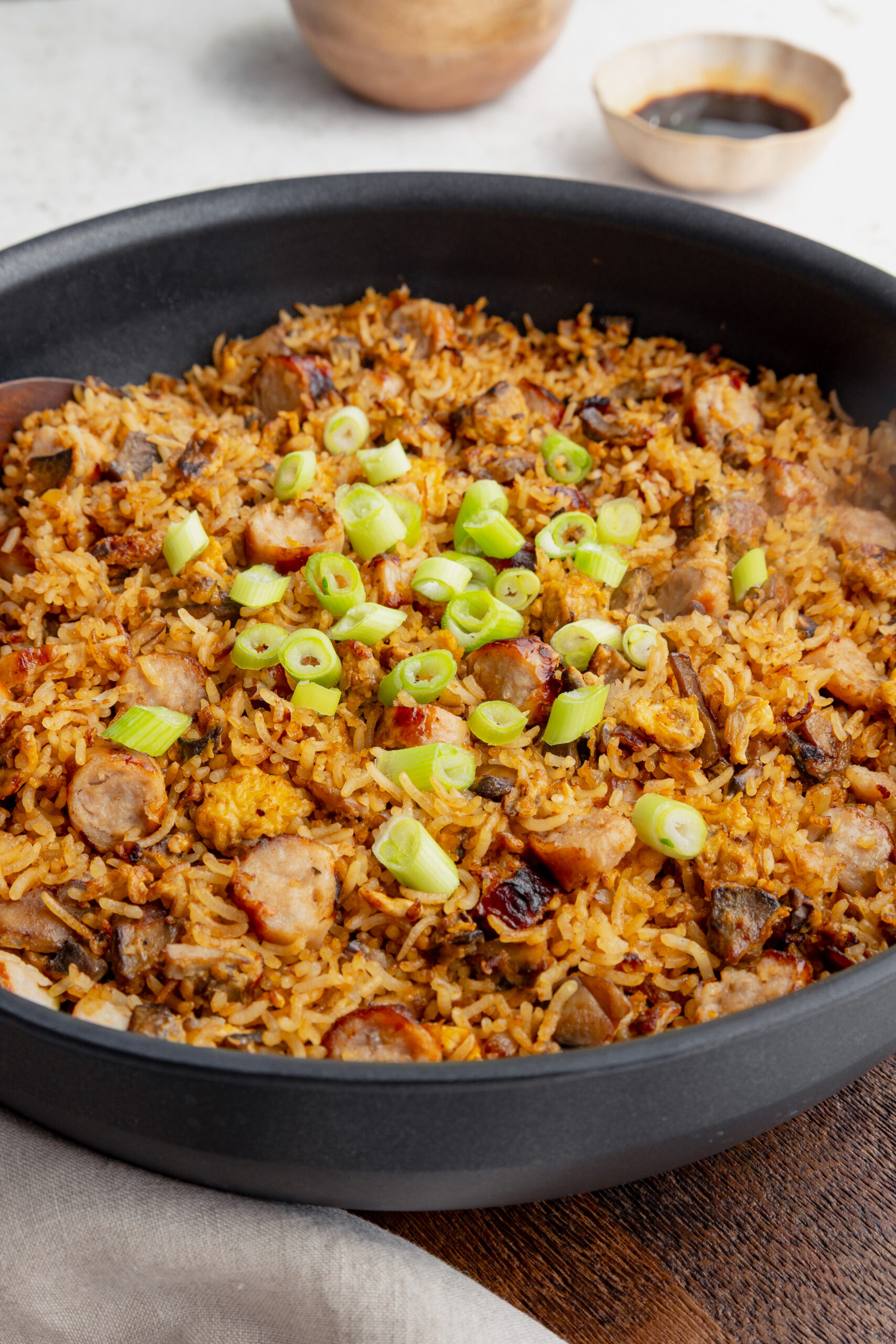 Sausage Egg Fried Rice - Egg fried rice with sausage