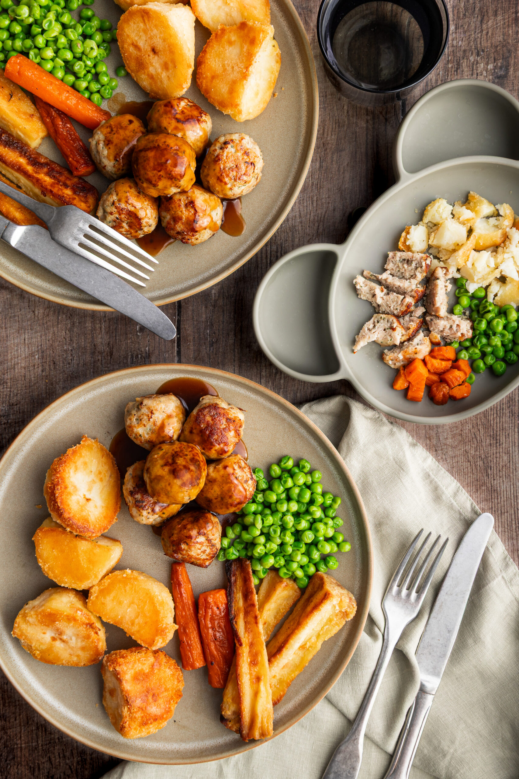 Family meals suitable for toddlers - chicken sausage meatballs