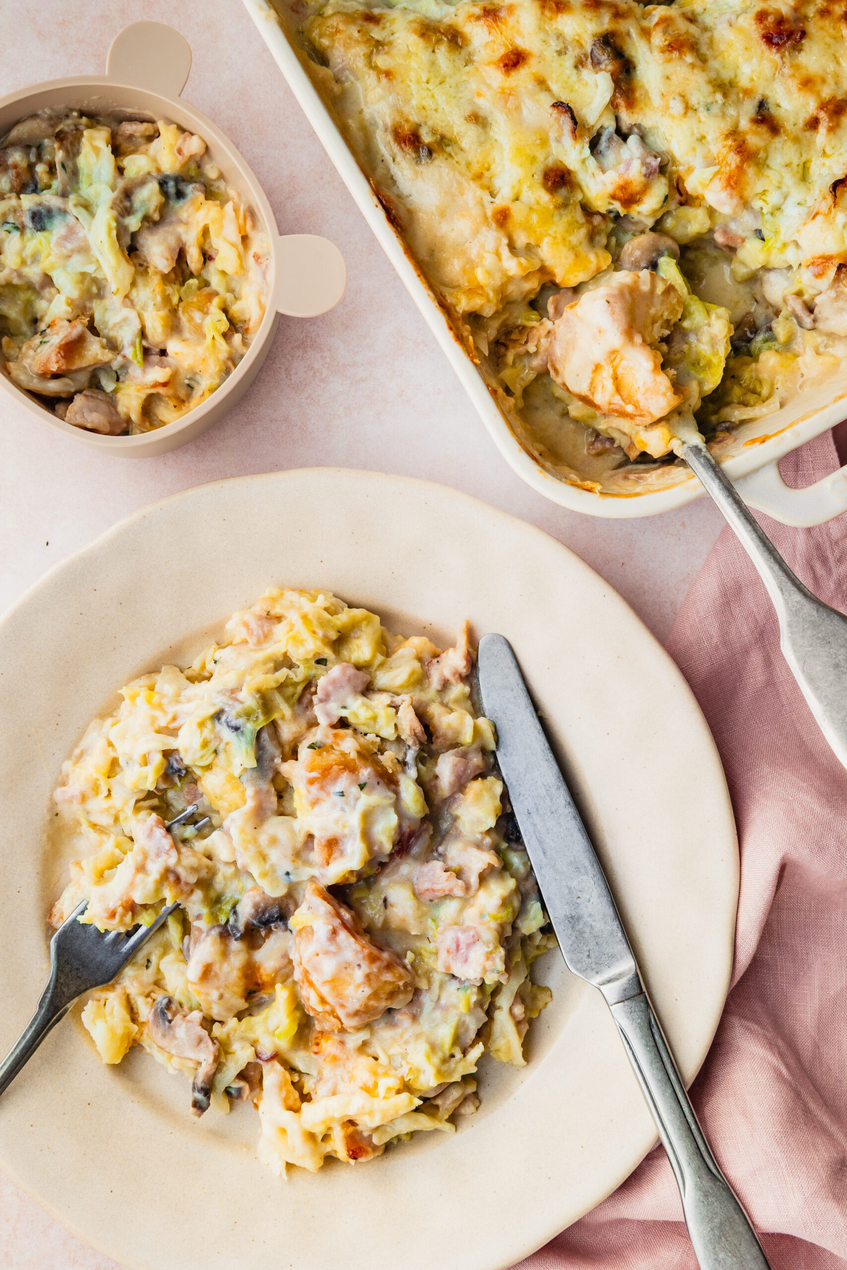 Family meals suitable for toddlers - roast potato bake